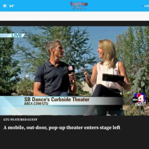 SB Dance Director Stephen Brown being interviewed by ABC4 Good Things Utah's Nicea DeGering